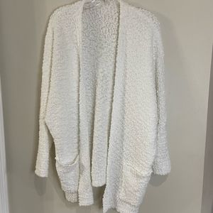White popcorn cardigan